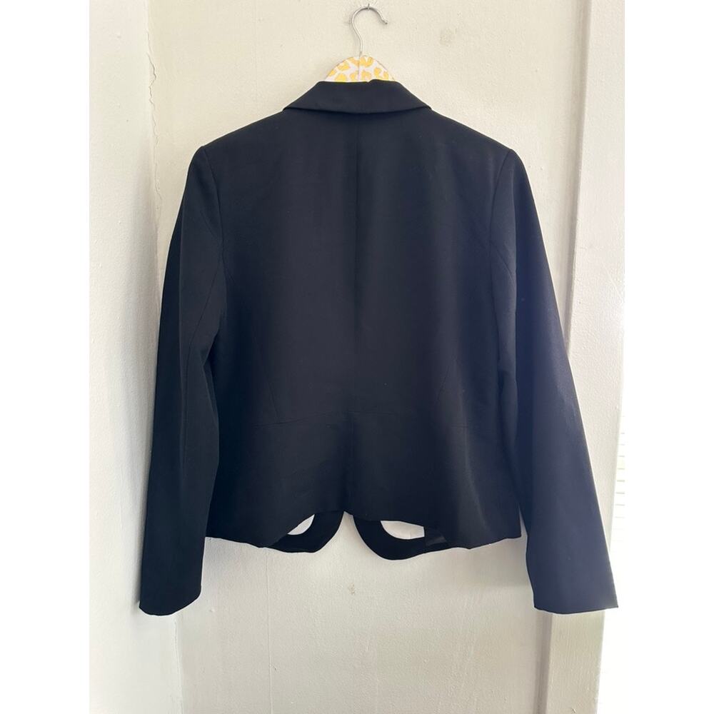 LC Lauren Conrad Women's Black White Blazer | Size 16 - Picture 4 of 4